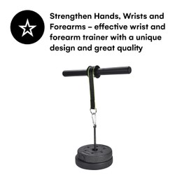 PowrX Forearm Wrist Roller Blaster Exerciser - Strengthen your Hands, Wrists and Forearms with Unique Design and Quality