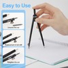 Compass Refills, 2B Compass Refills with Eraser and Compass Sharpener,