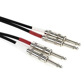 Pro Co Excellines Dual Instrument Patch Cable - 3 Feet Straight-Straight