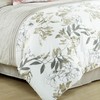 Chezmoi Collection Lily 7-Piece Floral Botanical Comforter Set King -