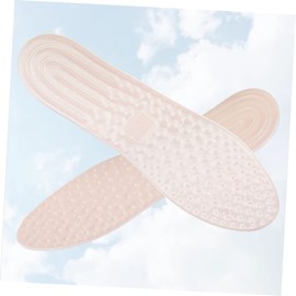 Ipetboom 1 Pair Tpu Inflatable Insoles Foot Pads for Comfort and Relief Breathable Design for Travel and Outdoor Activities White