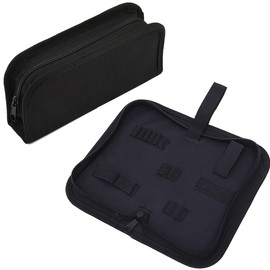 DraCra 2 Pack Watch Repair Kit Organizer Storage Bag Mini Pouch Carrying Case for Watches Toolkit Toolset Screwdriver Tweezers Pliers Kit Case Openner Band Link Pin Removal Spring Bar Tool Set