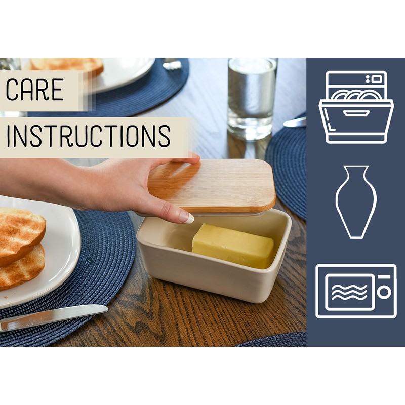 Nat & Jules Ceramic Stoneware 1/2 Pound, 2 Sticks Butter