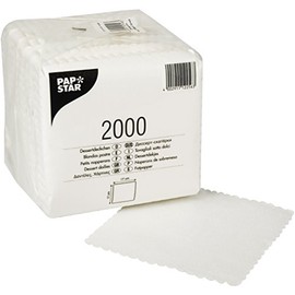 PAPSTAR 12256 Dessert Doily, Paper, White, 20 x 17.5 x 17.5 cm, 2000, White