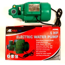 1 H.p Electric Water Removal Pump, Heavy Duty Compact Water Pump, Water Transfer