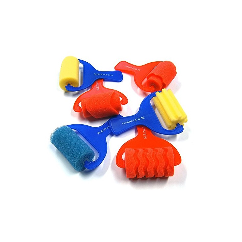 Major Brushes Sponge Paint Rollers - Set of 6