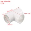 sourcing map 32mm Slip Tee PVC Pipe Fitting T-Shaped Coupling