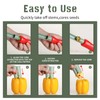 Pepper Seed Corer Remover Tool, Cuworlis 2 in 1 Fruit