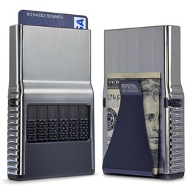 ACM 2.0 Wallet with Cash Clip, Individual Card Selection, Scratch and Damage Free Card Protection, RFID Blocking Wallet for Men and Women (Chrome Silver)