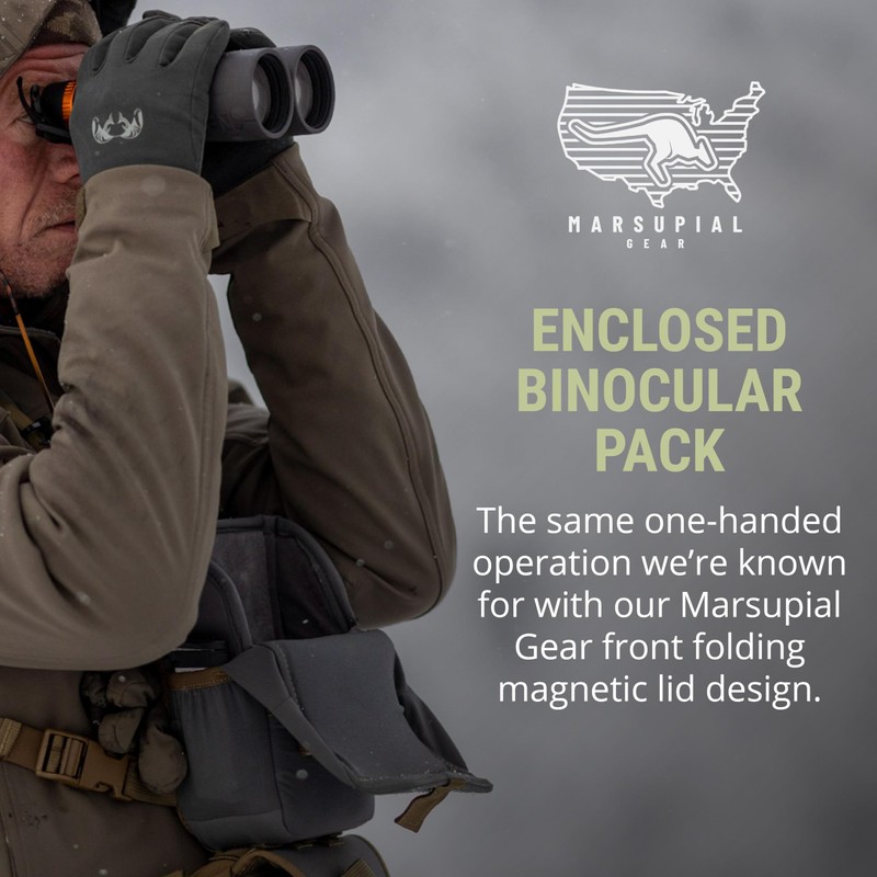Marsupial Gear Enclosed Binocular Pack, Wolf/Coyote, Large