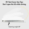 ONLTCO 2 Pack RV Vent Covers Camper Roof Replacement Trailer