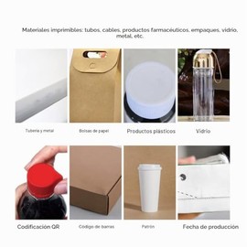 Dpofirs Impresora de Inyección de Tinta Portátil de 42ML, Cartucho de Tinta para Impresora Portátil, Reemplazo de Cartucho de Impresora de Inyección d