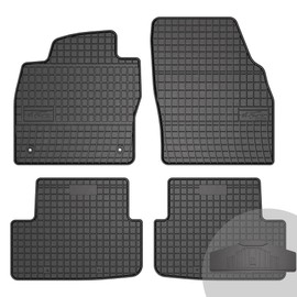 FROGUM EL Toro Rubber Mats All Year Round Set of Car Floor Mats for Seat Ibiza V from 2017, for Volkswagen Polo VI from 2017 | Durable Rubber Material | 1.5 cm Protective Edge