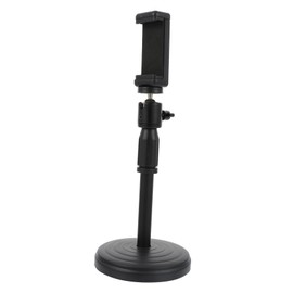 Operitacx Adjustable Phone Holder Telescopic Desktop Stand with Rotation and Height for Smartphones for Video Calls Photography and Web Conferences