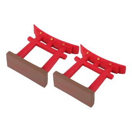 GRIRIW Decorative Mini Gate 2pcs Japanese Ornament Garden Fish Tank Home Aquarium Japanese Garden Decor Oriental Art Craft