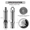 TISUR Titanium Emergency Whistle,EDC Safety Whistles Necklace Loud up to