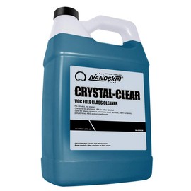 Nanoskin CRYSTAL-CLEAR VOC-Free Glass Cleaner 1 Gallon - Ultra-Concentrated, Eco-Friendly, Streak-Free Finish | Versatile Use for 40:1 Dilution | Perfectly Safe for Auto, Home, Garage & Beyond