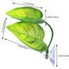 Lystaii 4pcs Betta Fish Leaf Pad with Suction Cup, Betta