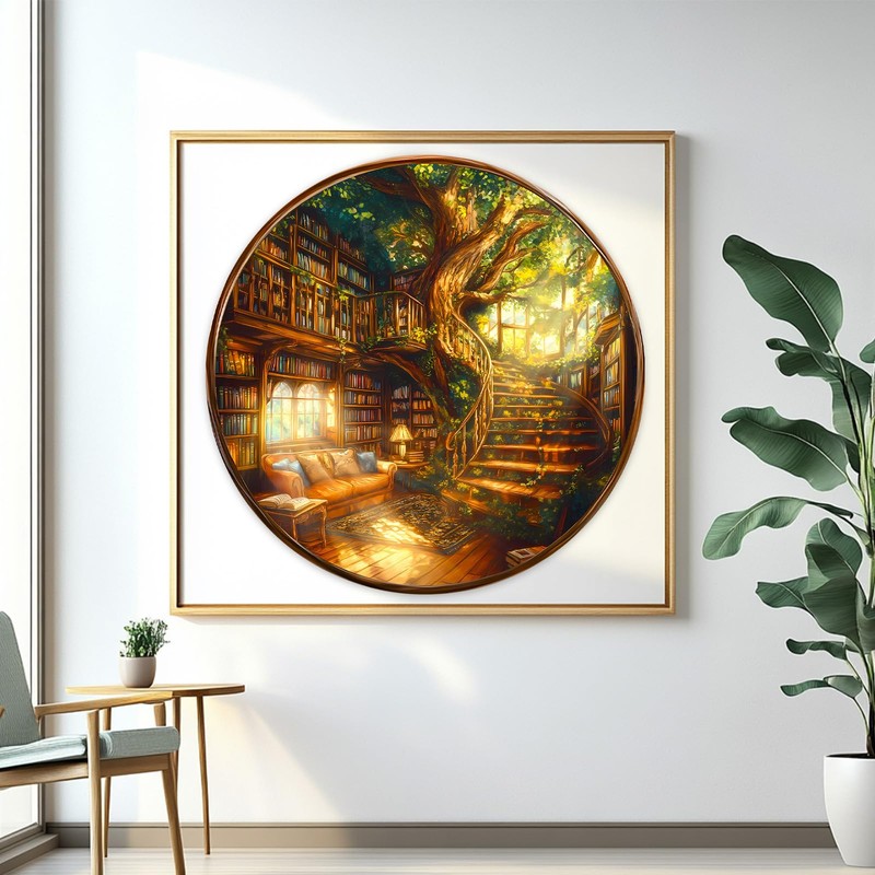 Round Puzzles for Adults 1000 Pieces, Hard Difficult Challenging Puzzles