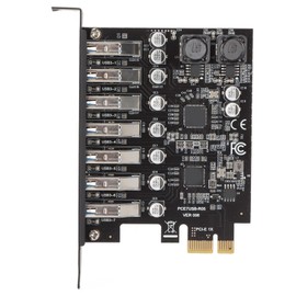 7 Ports PCIE to USB 3.2 Expansion Card, USB 3.2 Superspeed 5Gbps Front Expansion Card, USB PCIE Expansion Card for XP Win7 8 10 11 Linux