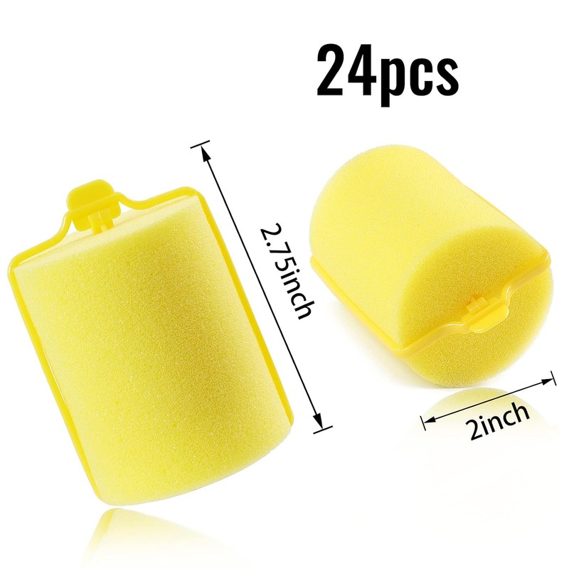 Jumbo Foam Sponge Hair Roller Soft Sleeping rollers Curvy Wavy