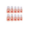 24pcs French Tip Press on Nails Medium Coffin, White Edge