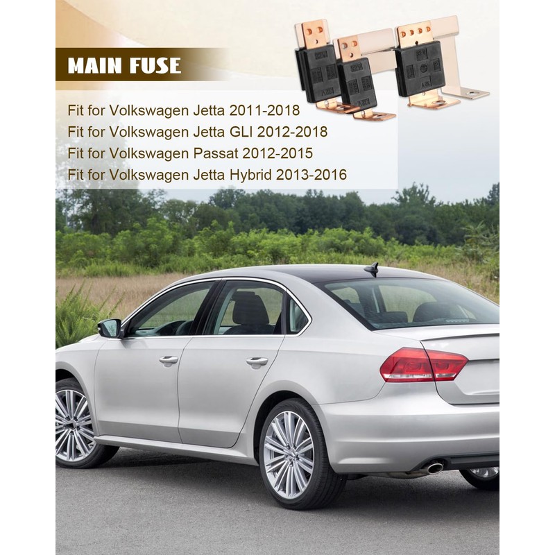 Main Fuse 200 AMP Fit for Volkswagen Jetta 2011-2018 Passat