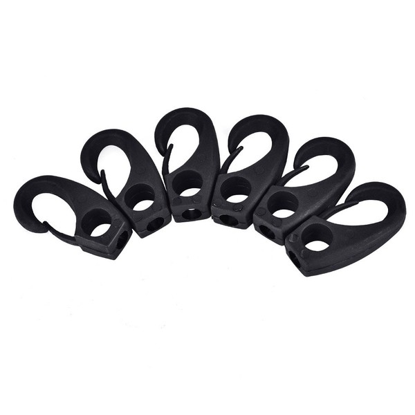 Dilwe Pack of 6 Kayak Hook Clip, Ring Hook, Small