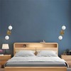LZPZRUI Modern Globe Wall Sconce 2 Light Bedroom Wall lamp