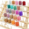 ThreadNanny 60 Spools Thread Rack - Premium Birchwood Thread Storage