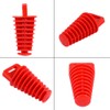 Exhaust Plug Qiilu Wash Plug Rubber Motorcycle Silencer Plug Red