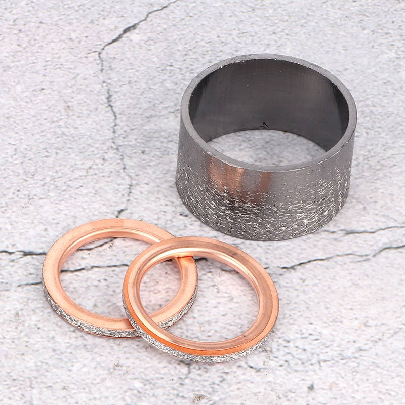 Copper Motorcycle Exhaust Pipe Gasket Seal Washer Fits for Yamaha