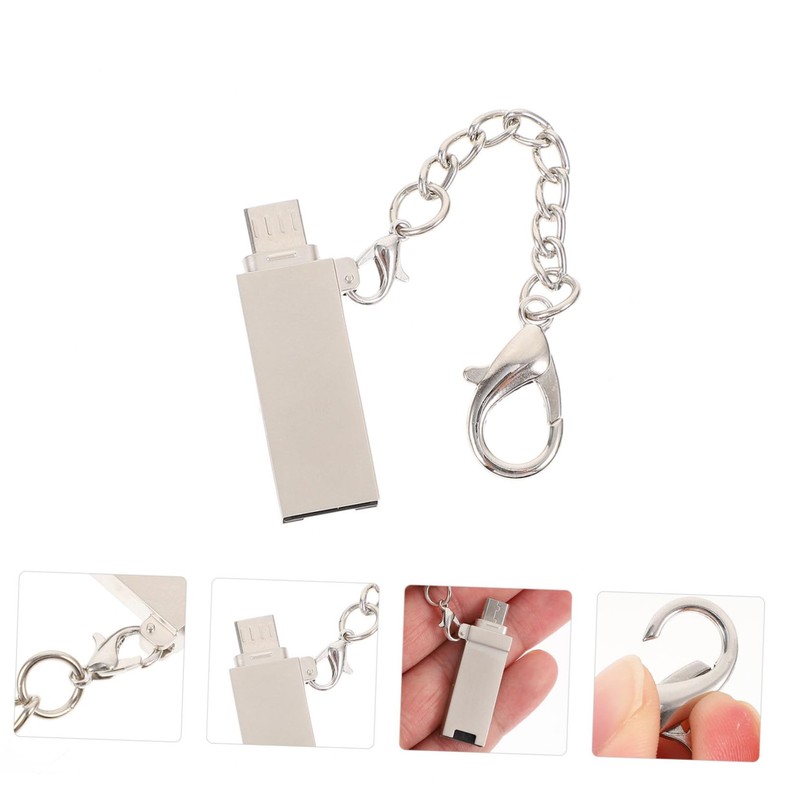 OSALADI 1pc Micro USB Data Reader Adapter for Smartphones and
