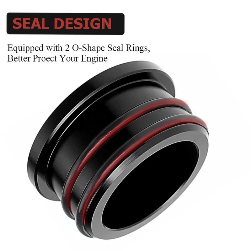 FYWZ Turbo Resonator Plug Cover Cap, Alluminum Billet Resonator Plug