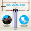 20 x 2.5-Inches Transparent Slim Whole House Water Filter Purifier