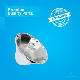 PLBD52001 EvertechPRO Chrome Plated Zinc Escutcheons Flanges, Universal Fit Plumbing Cover Plates, Durable Escutcheon Plate, No Thread, Dimensions: 1-11/16 inch Height, 9/19 inch ID x 2-13/16 inch OD