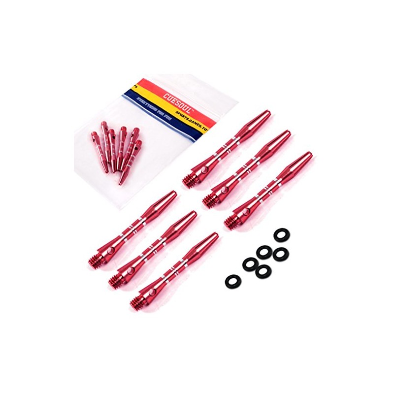 CUESOUL Set of 2 (6pcs) 2BA Medium Aluminum Dart Shaft