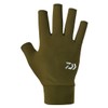 Daiwa 25DG-6825 ICEDRY UV Protection Gloves, 5-Piece Cut, Khaki, L