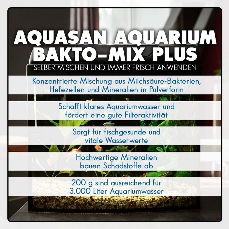 Aquasan Aquarium Bakto-Mix Plus 200 g (Water Treatment Product -