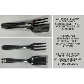 Stainless Steel Spring Tongs Fork Teaspoon Gran Servi Kit All Italian Products Creations Colours in the Heart
