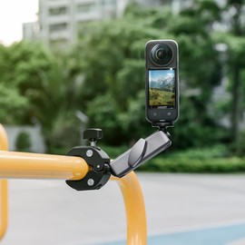 LHSUNITE Sports Camera Ride Mount for Insta-360 X5 X4 X3 X2/GO 3S/GO 3/Gopro Hero 13 12 11 10 9 8/DJI Osmo Pocket 3/2/Action 5/4/3/2.camera handlebar mount for bike and motorbike