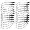 Perco 5 Inch Black Hang Tag Snap Lock Pins -