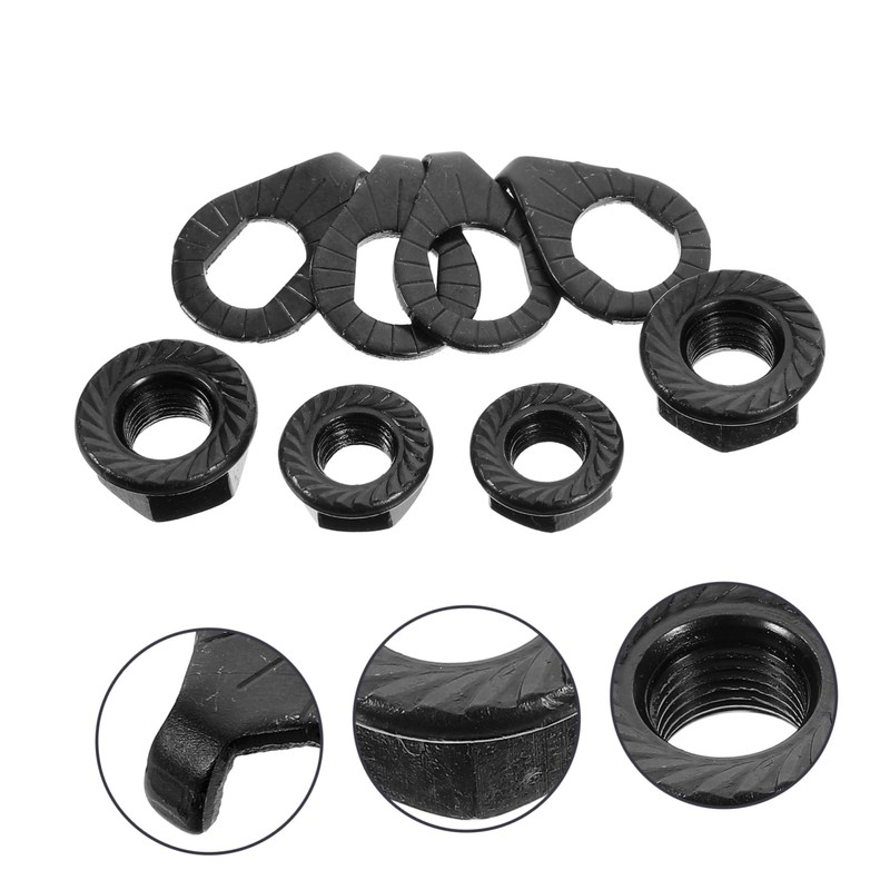 KOMBIUDA 1 Set Durable Bicycle Axle Nuts Flange Nuts with