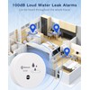 Geevon 4 Pack Water Leak Detectors, 100dB Water Sensor Alarms