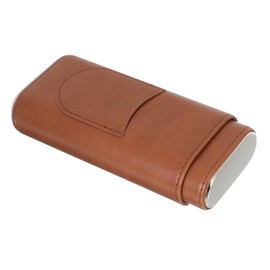 Beavorty Portable Box Pu Leather Holder Travel Humidor Case Mini Lightweight for Smoking Enthusiasts