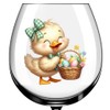 x12 Easter Duck Eggs Basket Spring Vinyl Decal Stickers Colour