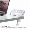 Sanwa Supply TAP-CLAMP1 Power Strip Desk Clamp Type Rotating Fixed