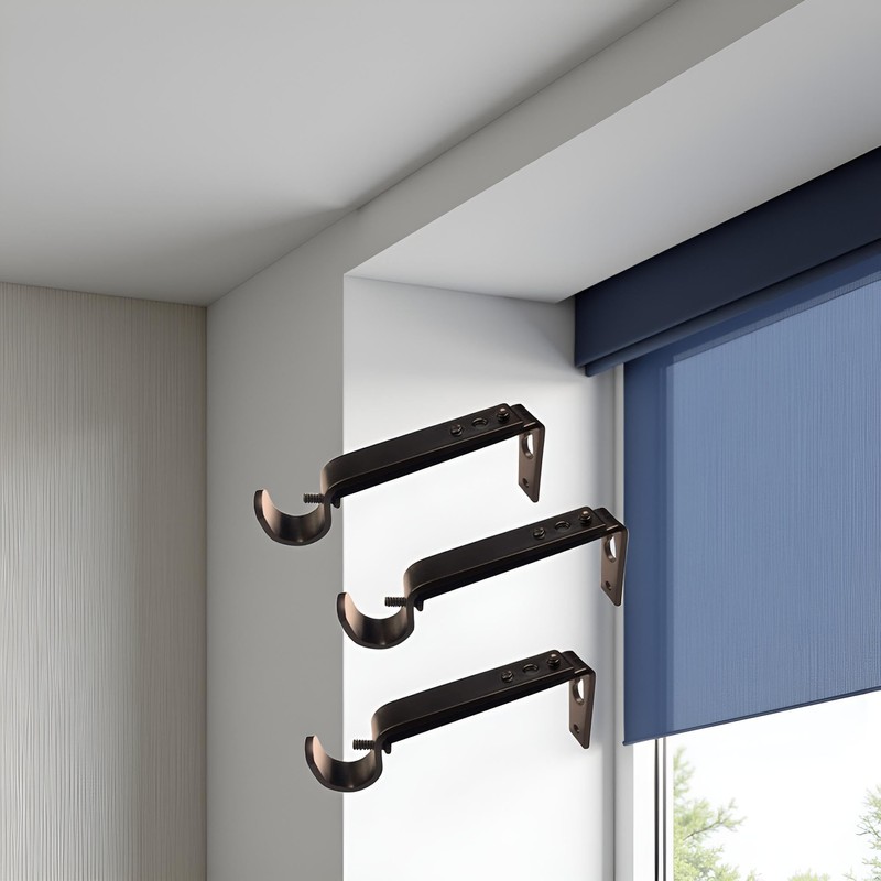 Curtain Rod Brackets Heavy Duty Drapery Hardware Adjustable Rod Holders