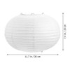SEWACC Pack of 2 White Oval Paper Lanterns Hanging Paper