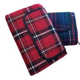 Mantraraj Foldable Picnic Blanket with Carrying Handle Strap, Compact Waterproof Beach Blanket & Garden Rug, Outdoor Camping Tent Carpet, Large Picnic Mat for 2-4 People | Beach Essentials | Beach Mat